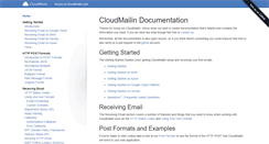 Desktop Screenshot of docs.cloudmailin.com