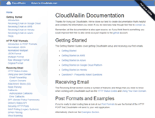 Tablet Screenshot of docs.cloudmailin.com