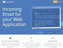 Tablet Screenshot of cloudmailin.com